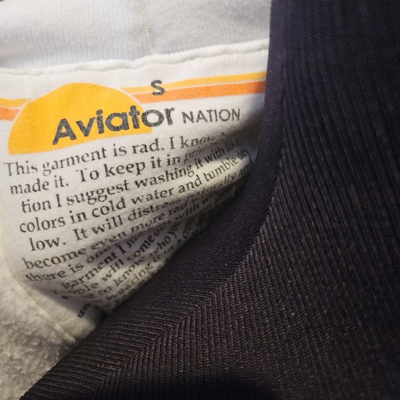 Aviator Nation Five Strip Hoodie 💙❤️🧡💛🩵 - Picture 10 of 14